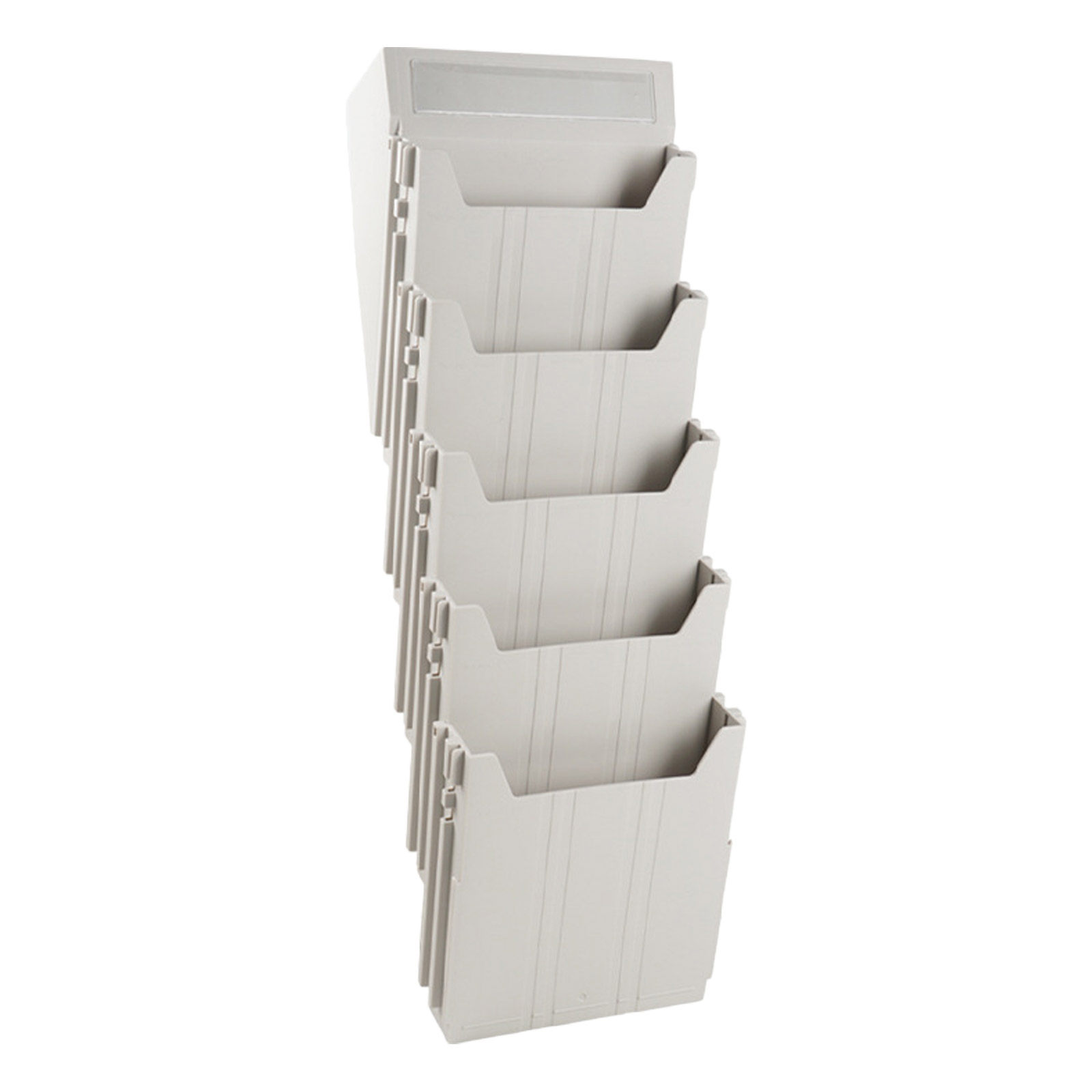 Magazine Holder Rack - ที่จัดเก็บเอกสารแบบติดผนัง ช่องใส่ปรับได้ ที่แขวนเอกสารสำนักงาน ชั้นวางนิตยสาร ที่เก็บเอกสาร ชั้นวางนิตยสาร
