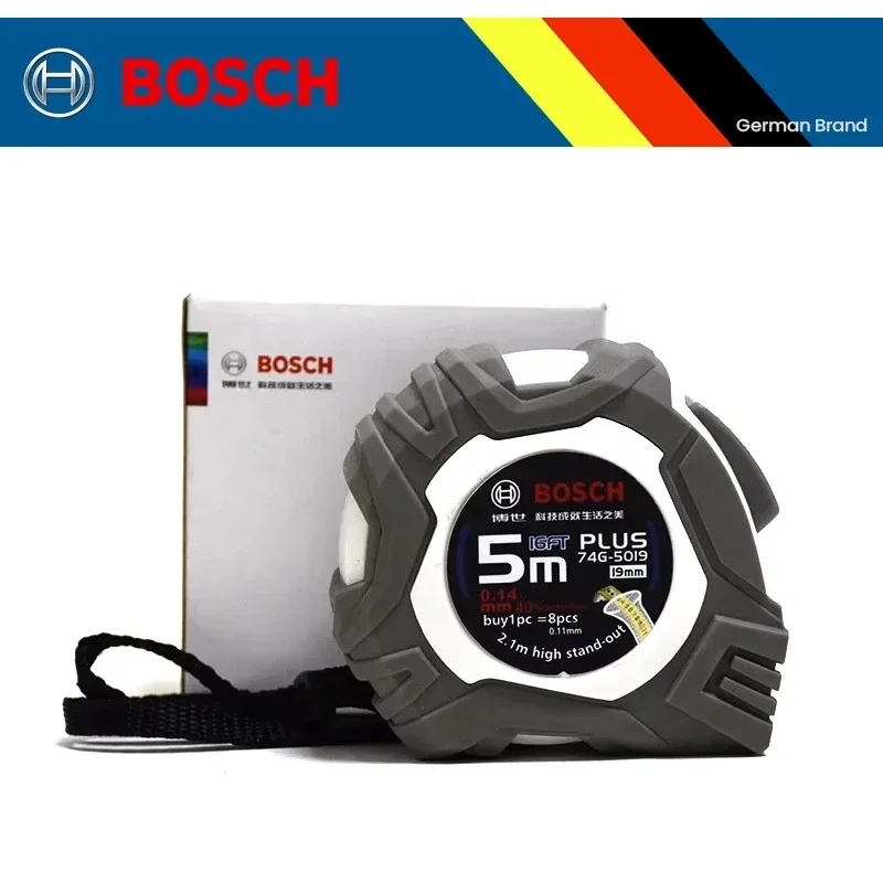 Tape Dispenser Weighted - เทปวัดระยะ Bosch แบบดึงกลับได้ ไม้บรรทัดนุ่ม สแตนเลส เครื่องมือวัดสำหรับงาน