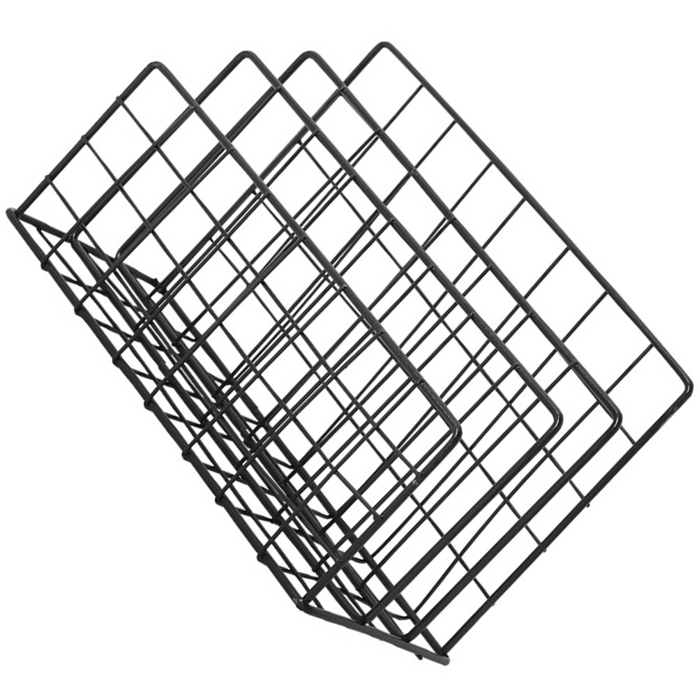Magazine Holder Rack - ที่จัดระเบียบเอกสารบนโต๊ะทำงาน ชั้นวางของโลหะ 3 ช่อง ที่คัดแยกเอกสารแบบลวด ขนาดกะทัดรัด