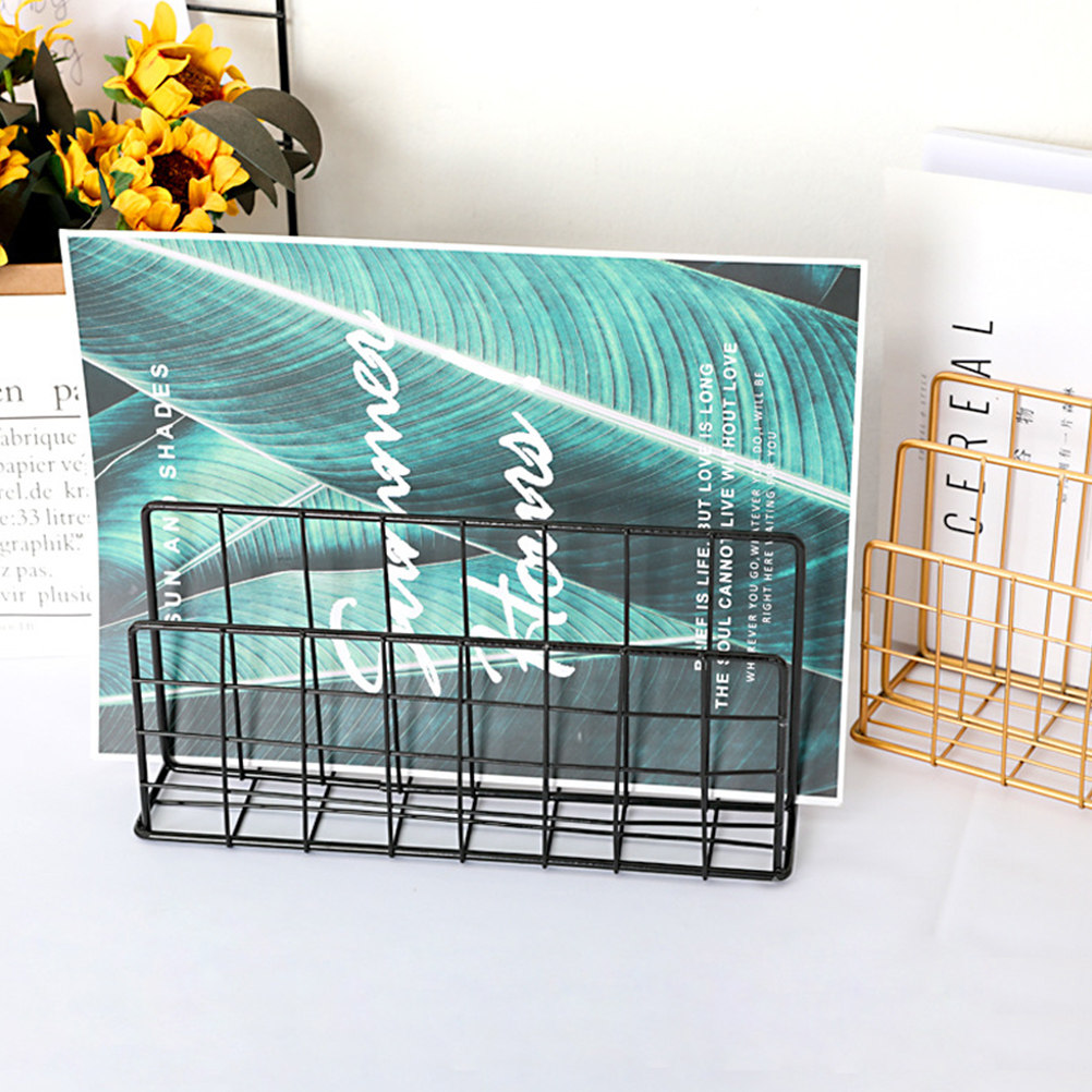 ที่จัดระเบียบเอกสารบนโต๊ะทำงาน - Magazine Holder Rack บทวิจารณ์และราคา