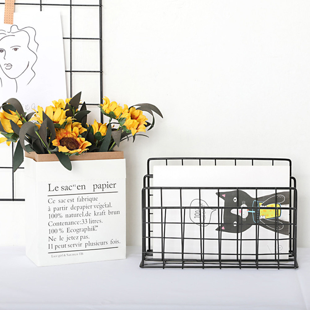 ที่จัดระเบียบเอกสารบนโต๊ะทำงาน - Magazine Holder Rack บทวิจารณ์และราคา