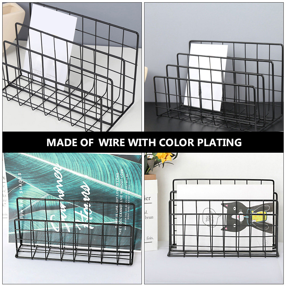 ที่จัดระเบียบเอกสารบนโต๊ะทำงาน - Magazine Holder Rack บทวิจารณ์และราคา